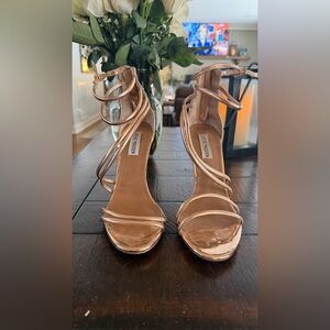 Steve Madden Women's Metallic Strappy Heels